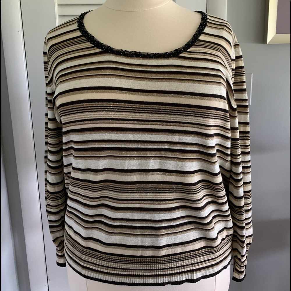 Gorgeous Copper/Gold Metallic Sigrid Olsen Top